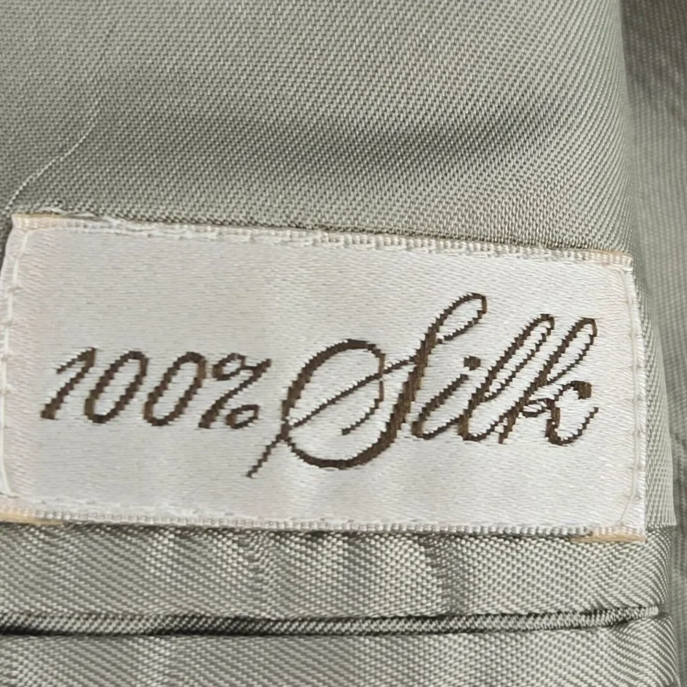Jos.‎ A Bank Mens 44R Beige Silk 2 Button Single Vent Blazer Sport Coat Jacket